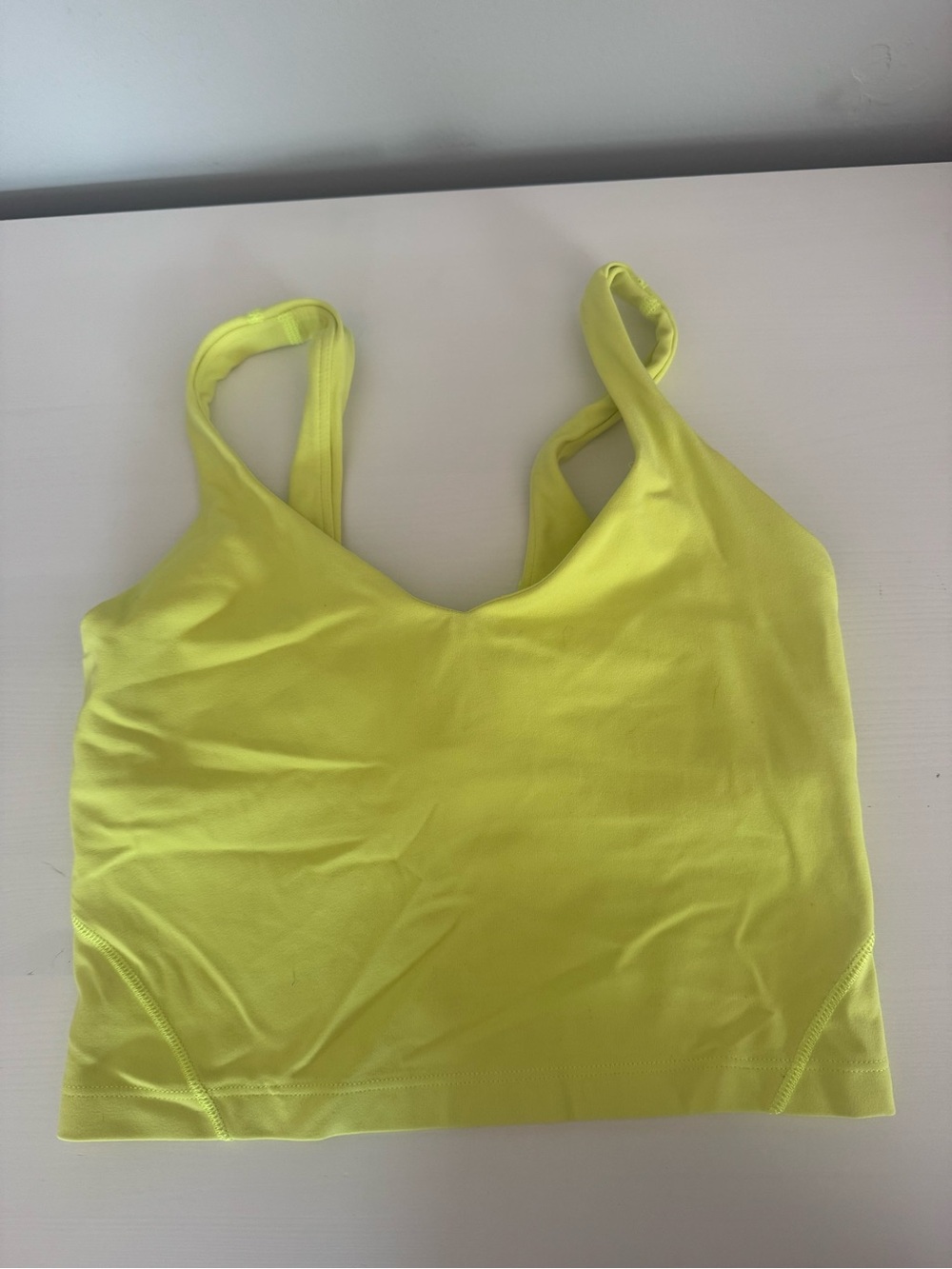 Lululemon Align Tank- Neon Yellow Sports Bra Crop Top